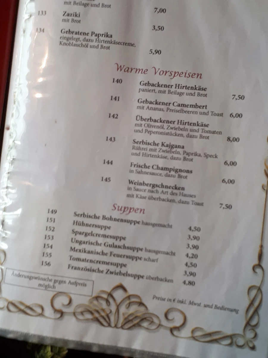 Speisekarte photo 3