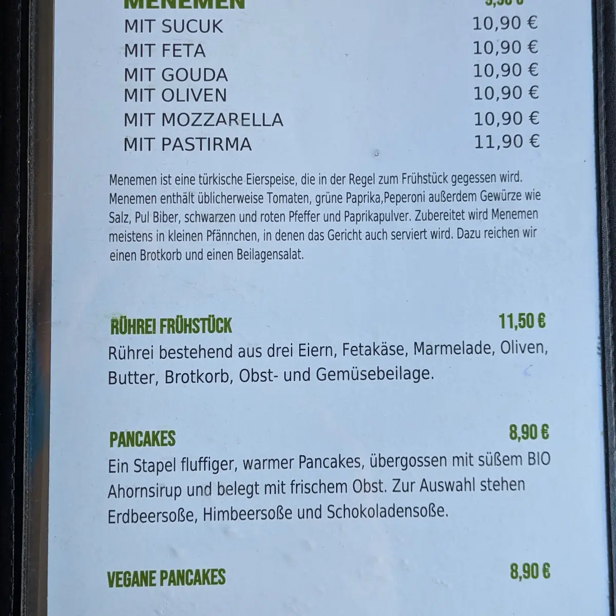Speisekarte photo 1