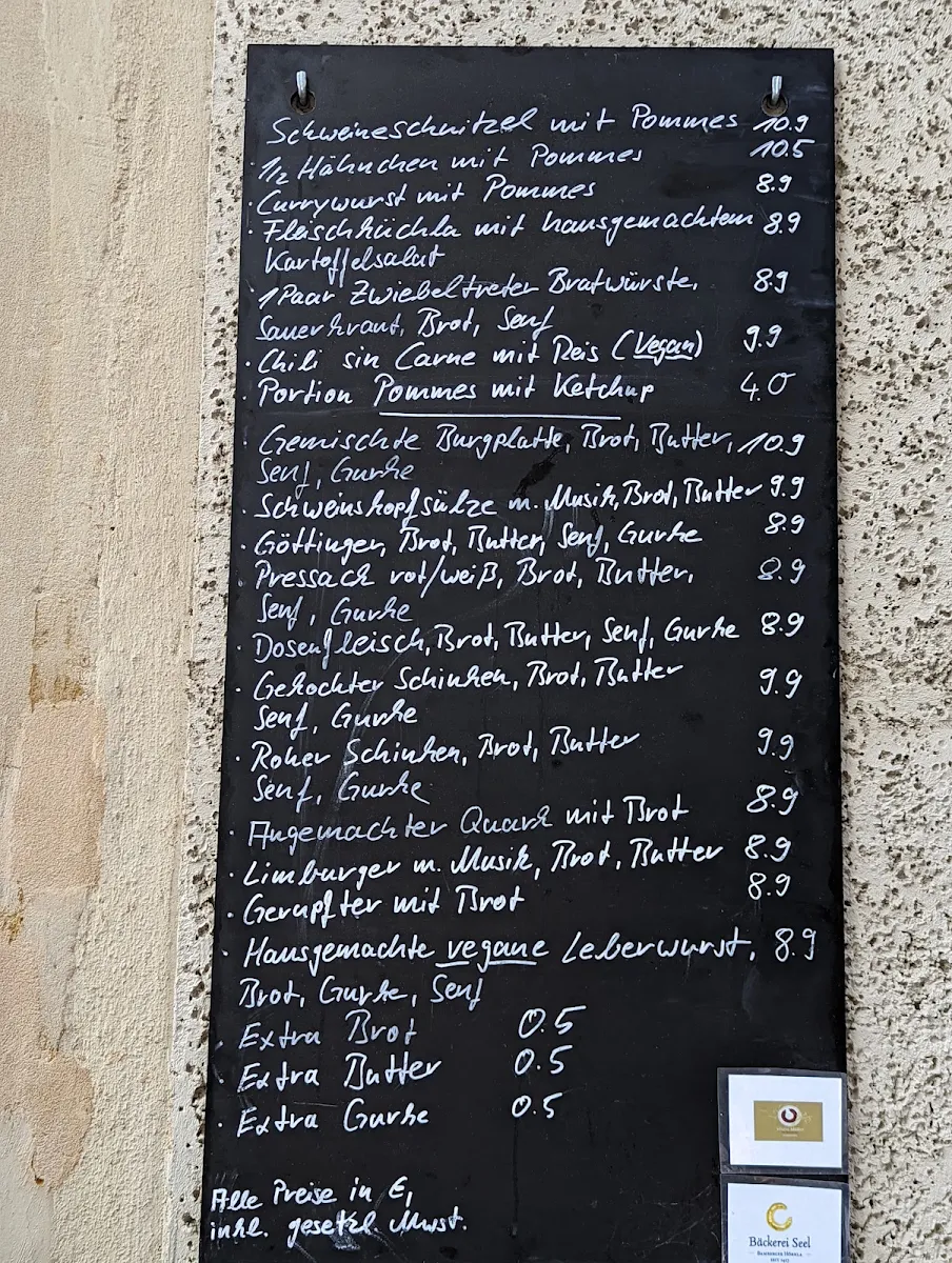 Speisekarte, Altenburg 1
