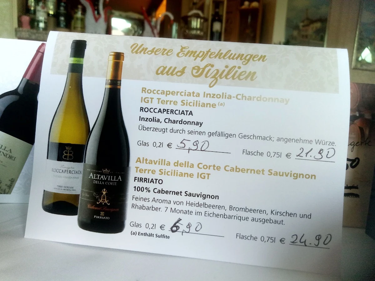 Speisekarte, Ristorante Da Pino