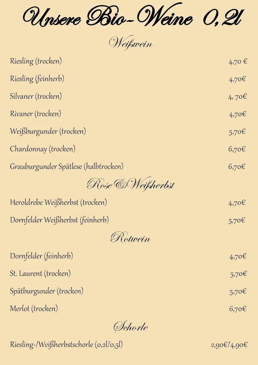Speisekarte photo 1