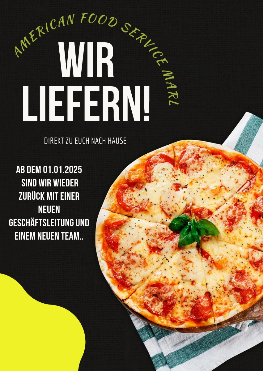 Speisekarte, American Food Service