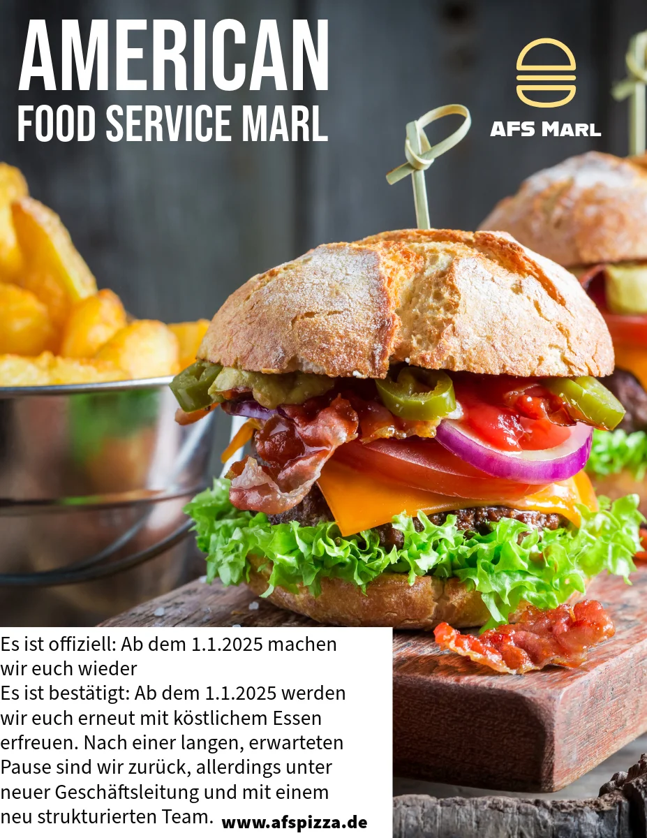 Speisekarte, American Food Service