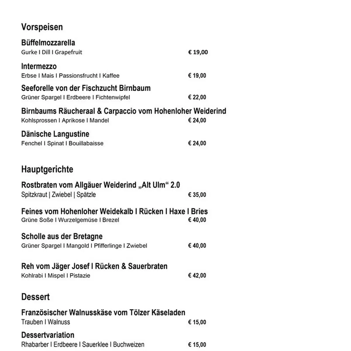 Speisekarte photo 3