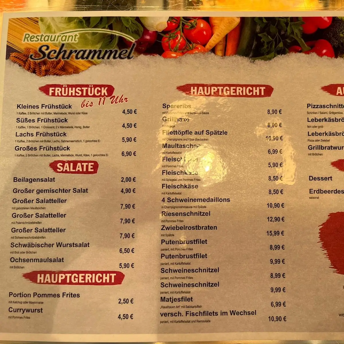 Speisekarte photo 1