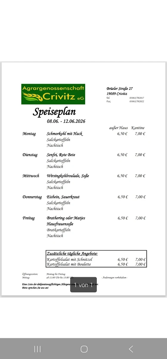 Speisekarte photo 2