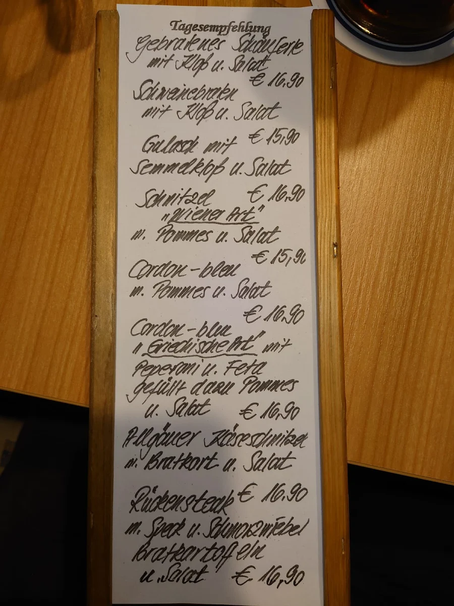 Speisekarte photo 1