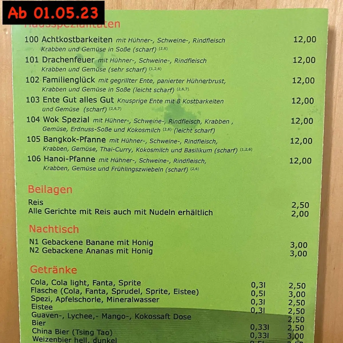 Speisekarte photo 4