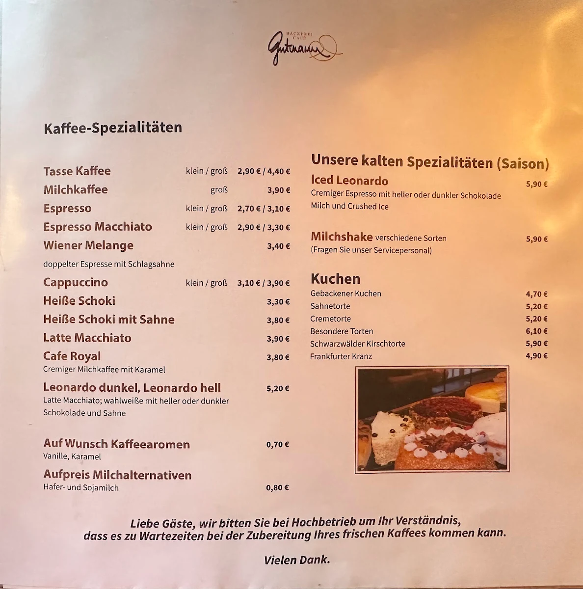 Speisekarte photo 3
