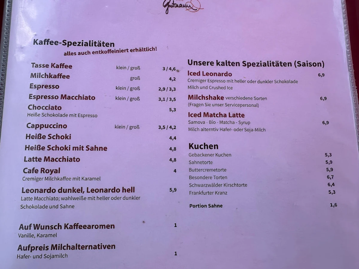 Speisekarte photo 4