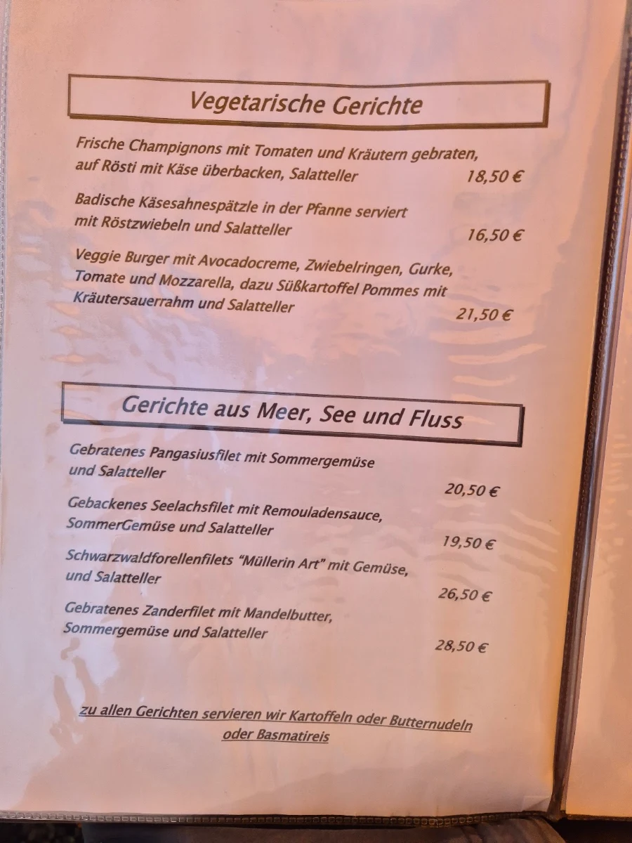Speisekarte photo 1