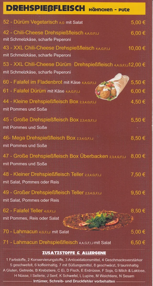 Speisekarte photo 2