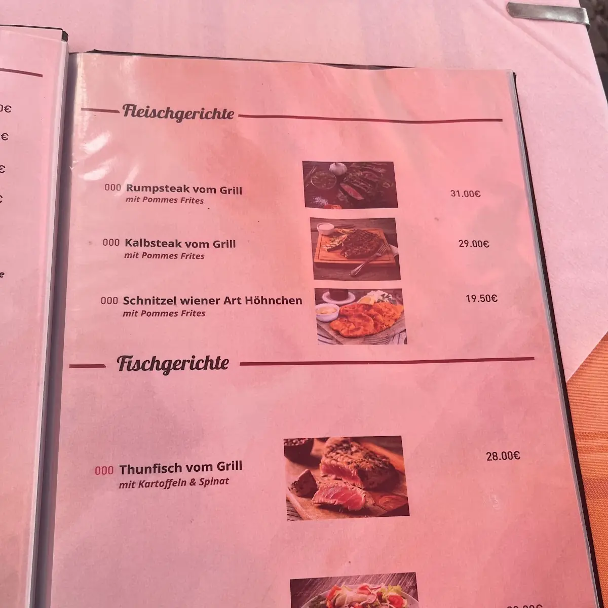 Speisekarte photo 2