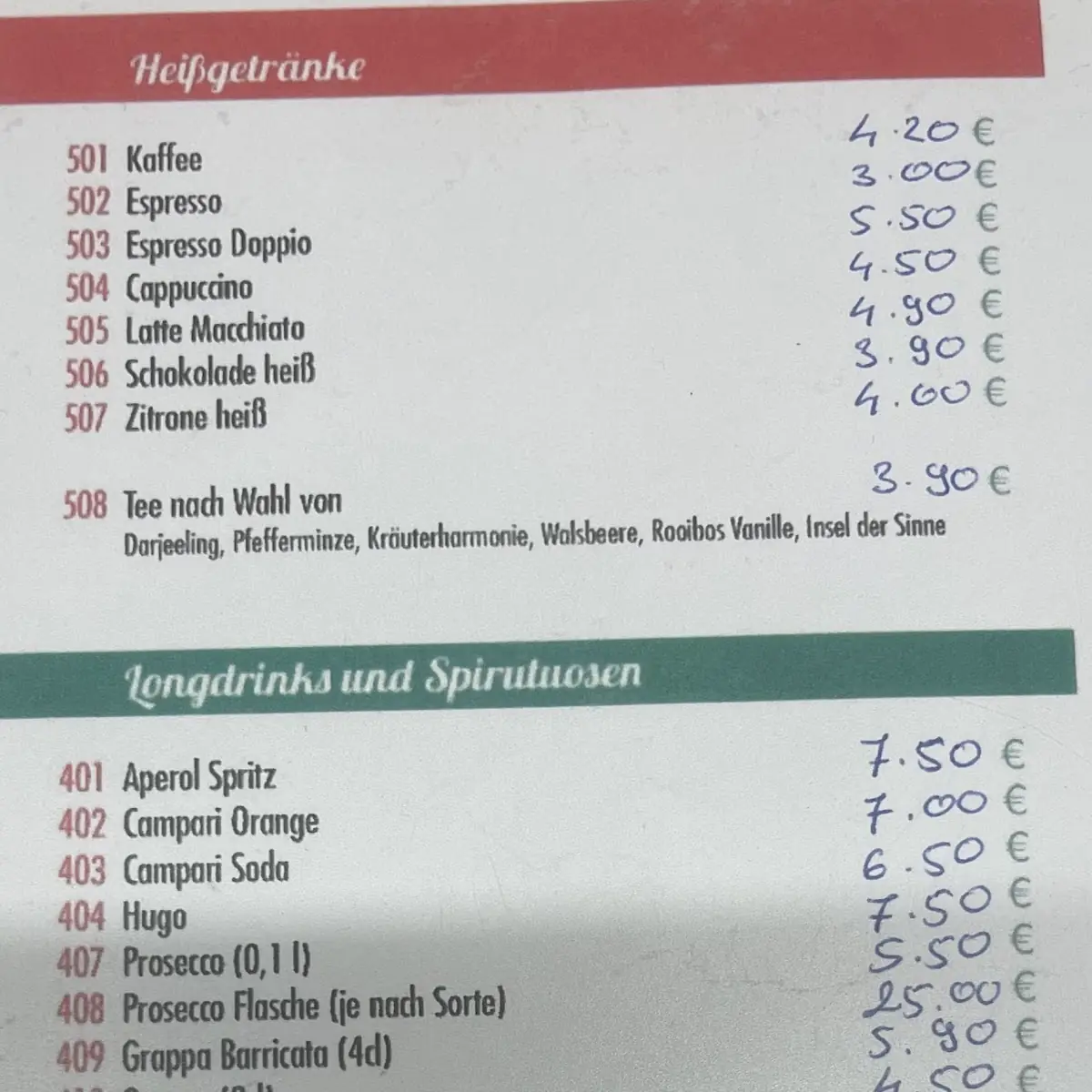 Speisekarte photo 4
