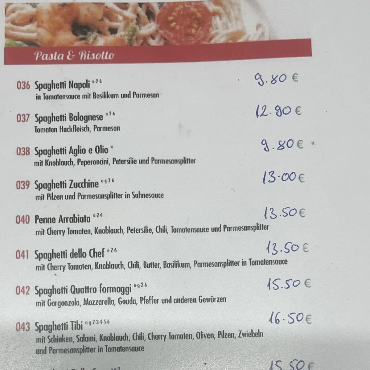 Speisekarte photo 5