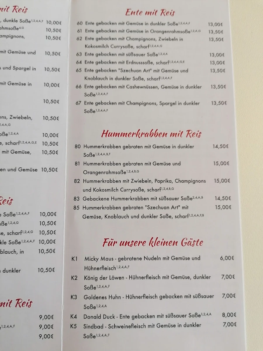Speisekarte photo 2