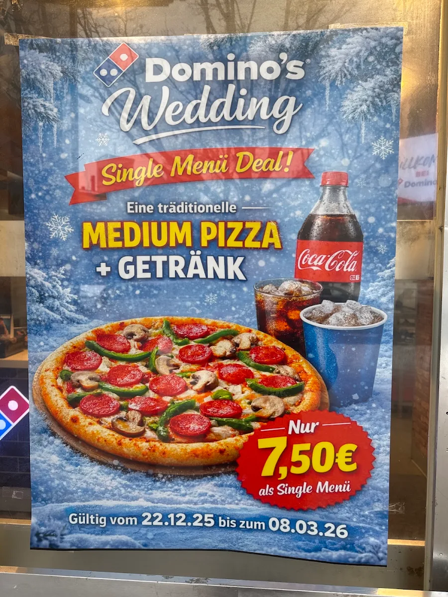 Speisekarte, Domino's Pizza Berlin Wedding