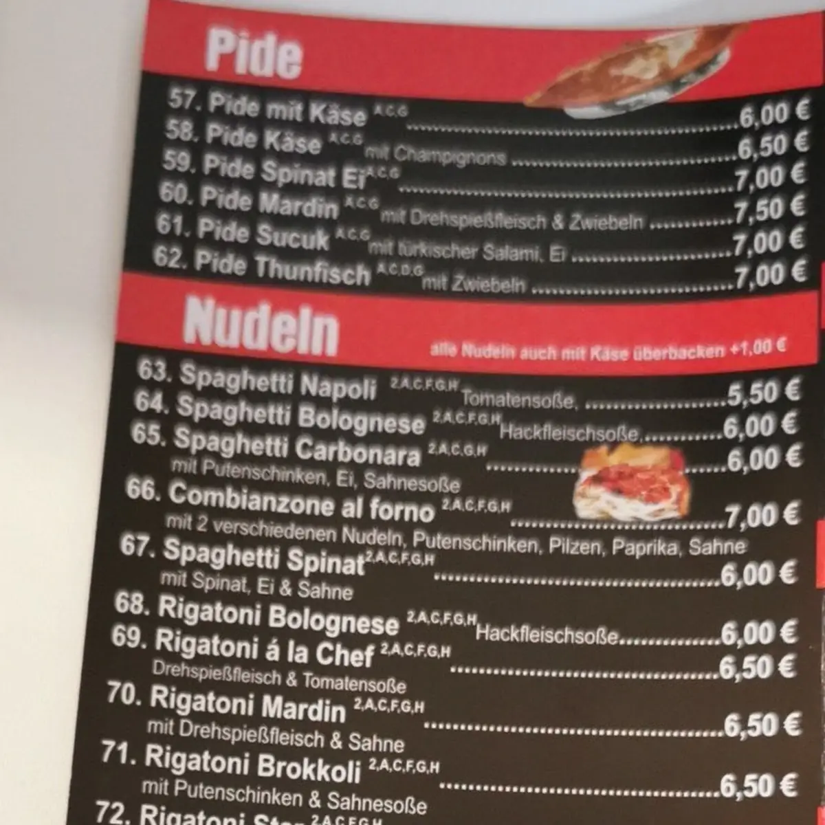 Speisekarte photo 5