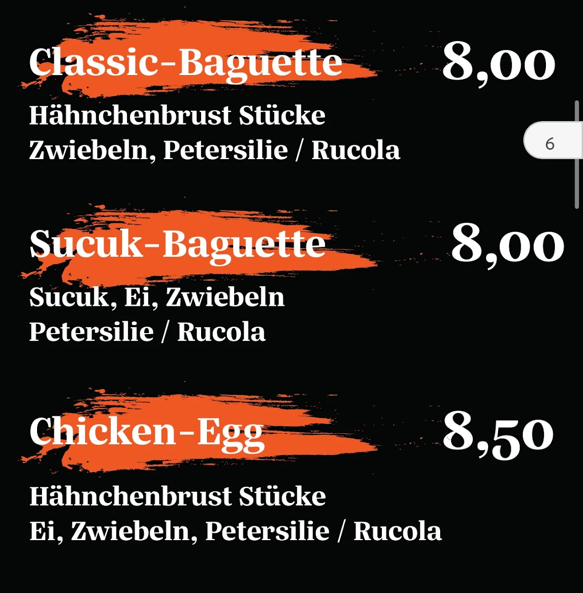 Speisekarte photo 5