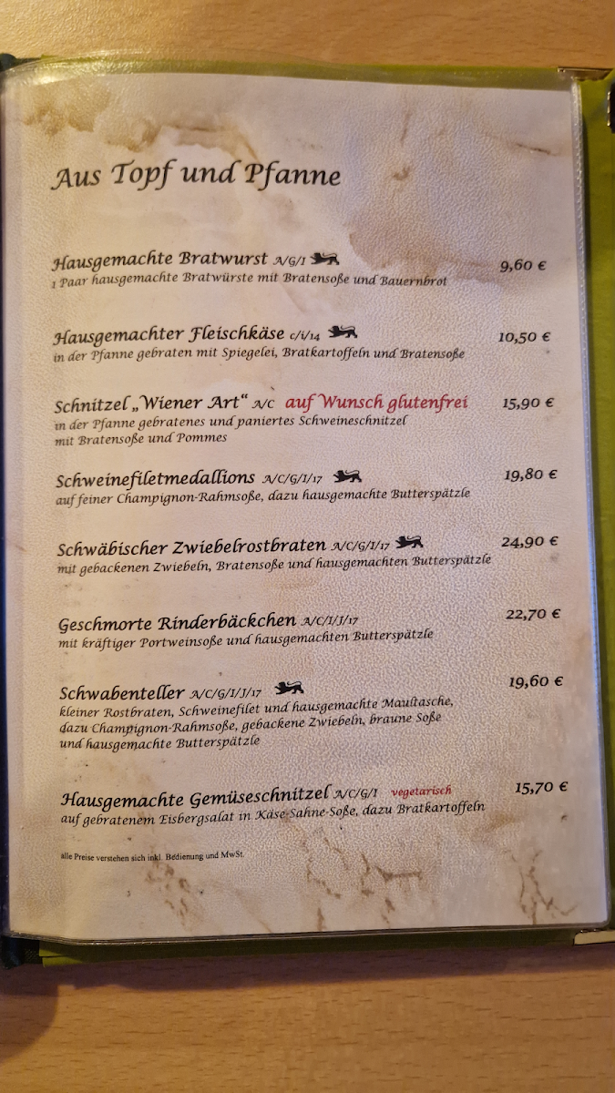 Speisekarte photo 1