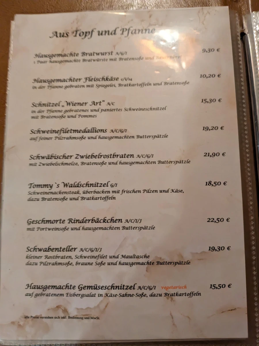 Speisekarte photo 5