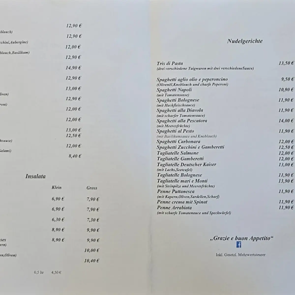Speisekarte photo 1