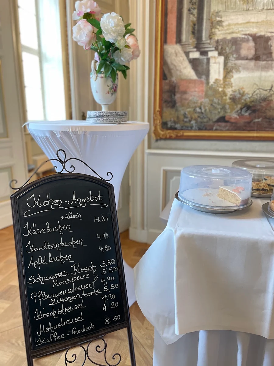 Speisekarte, Café Schloss Friedrichsfelde