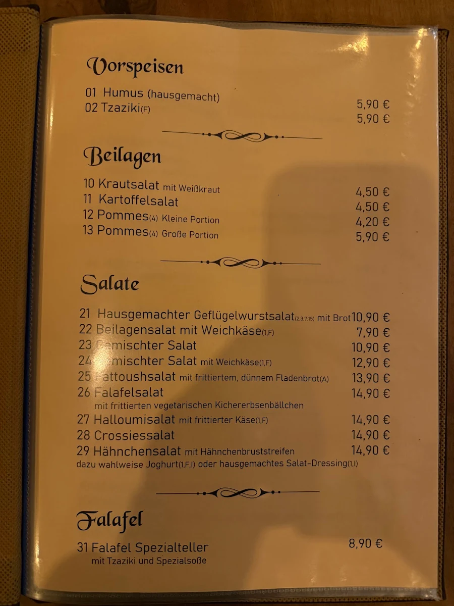 Speisekarte photo 1