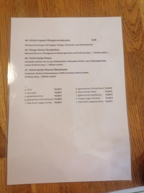 Speisekarte photo 1