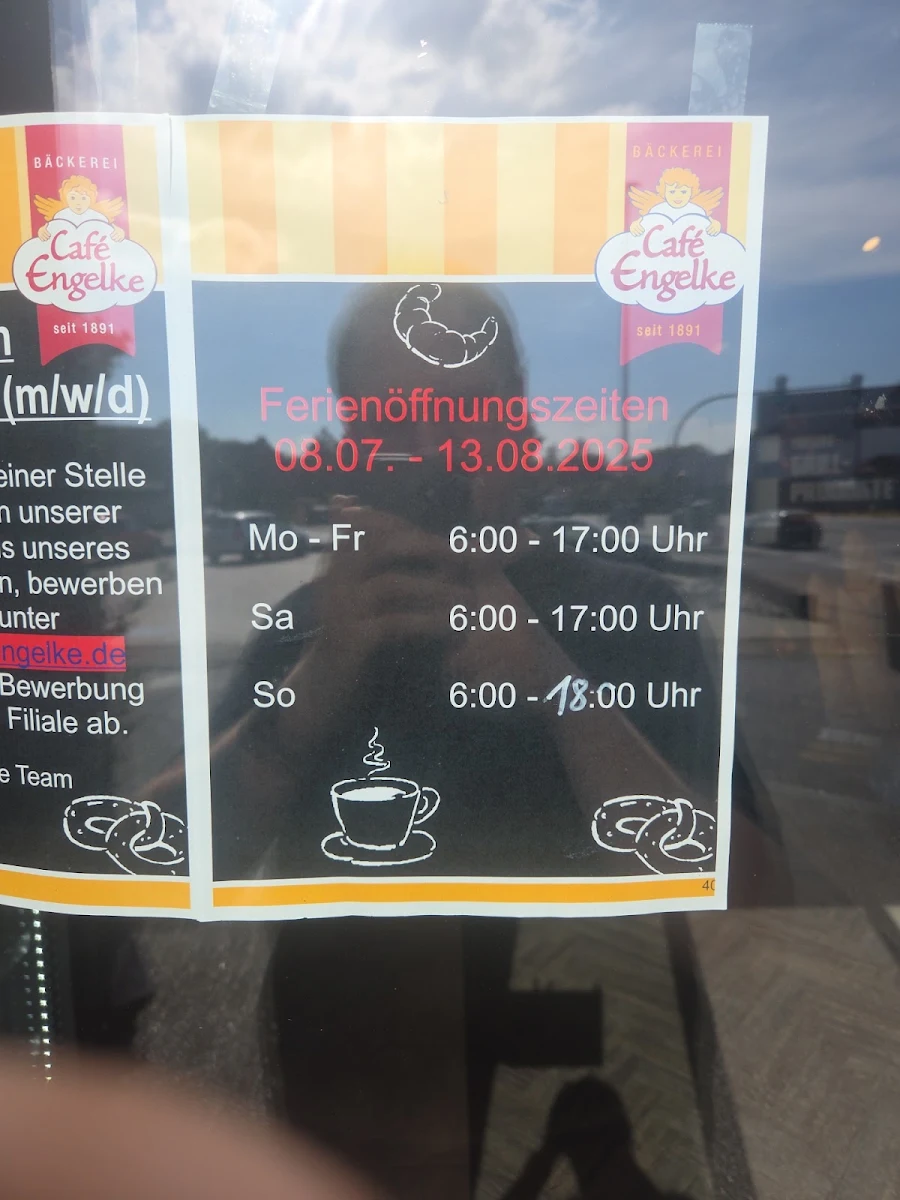 Speisekarte, Hildesheimer Stadtbäckerei Café Engelke GmbH
