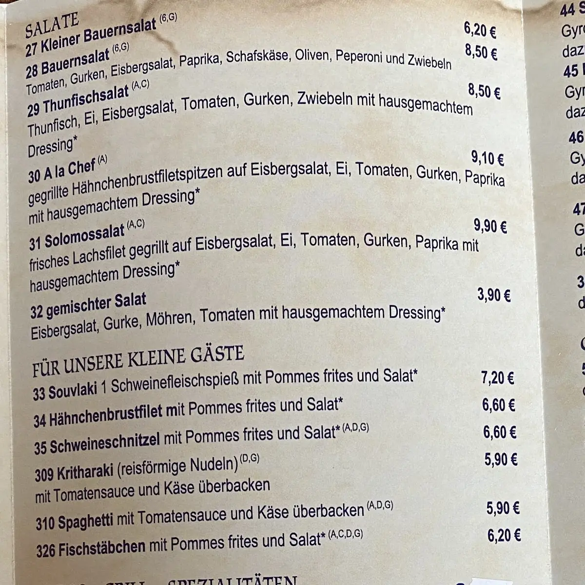 Speisekarte photo 10