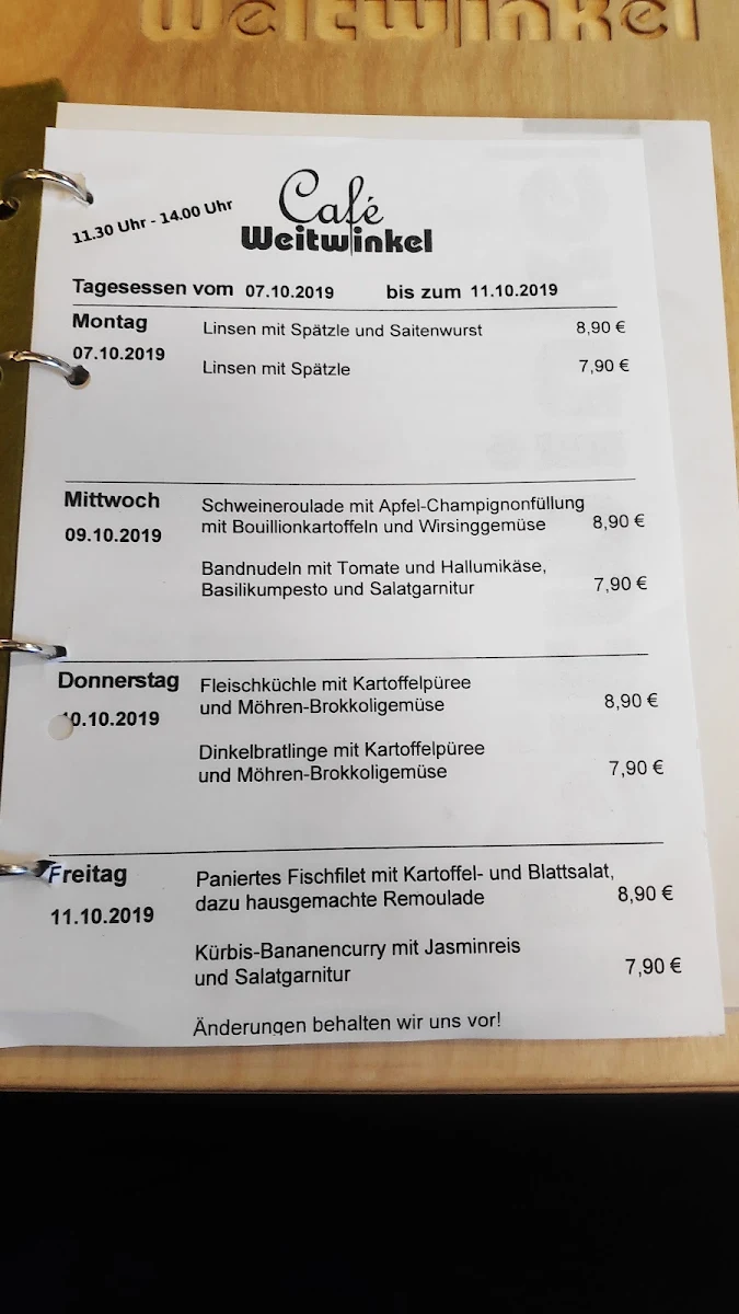 Speisekarte photo 5