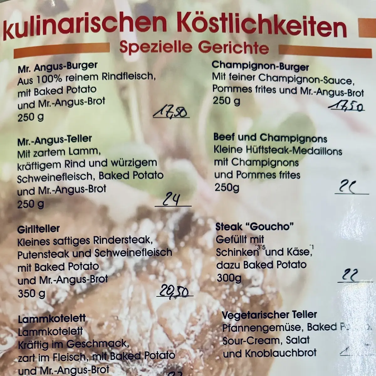 Speisekarte photo 1