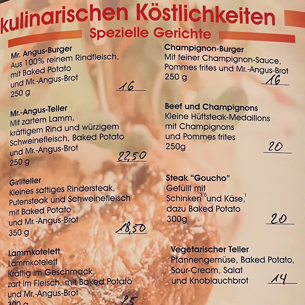 Speisekarte photo 5
