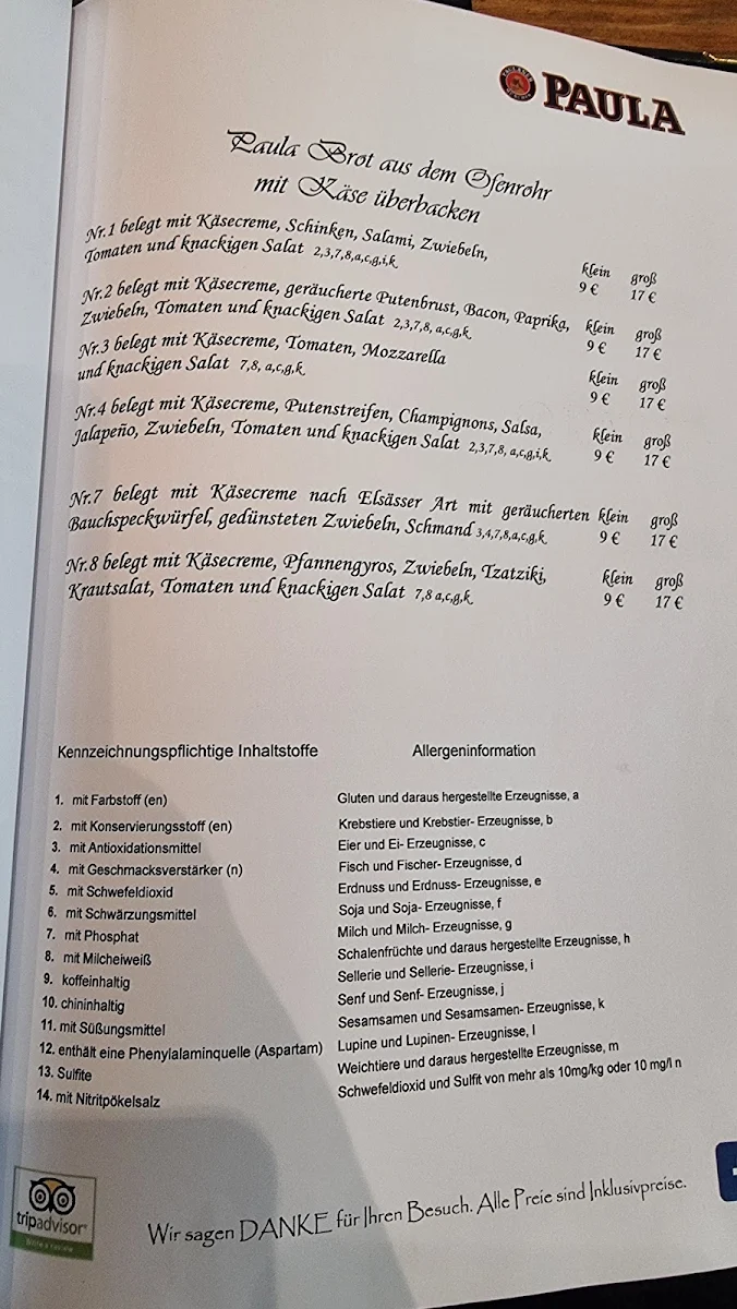 Speisekarte photo 2