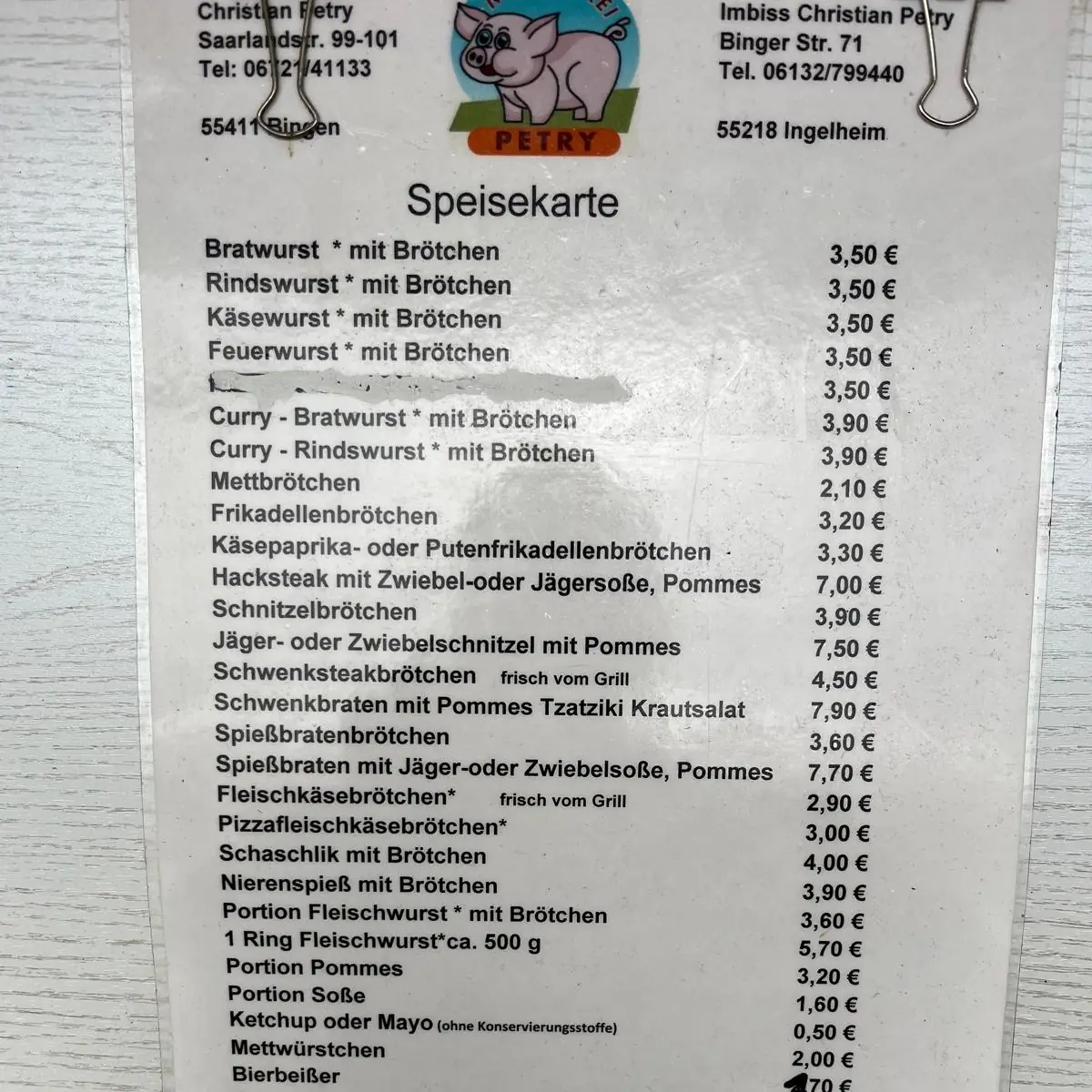 Speisekarte photo 1