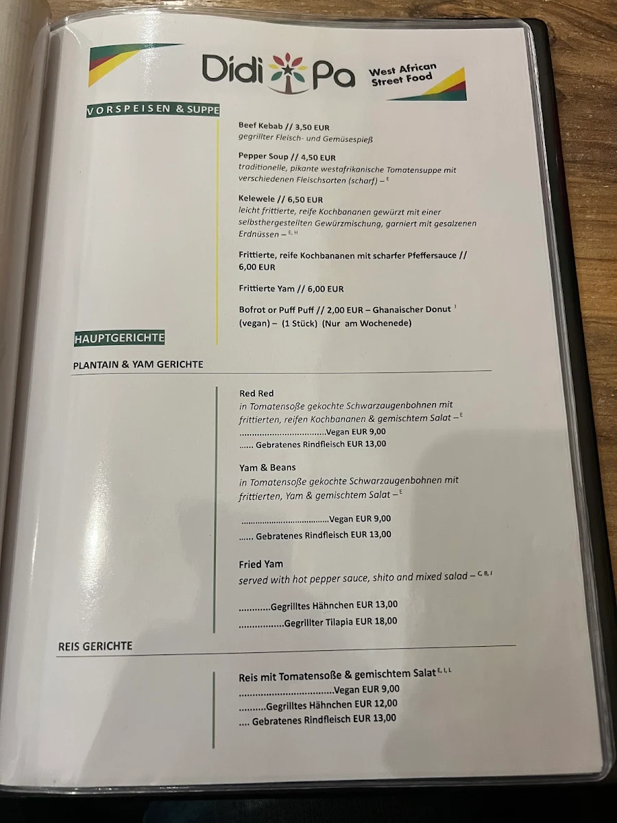 Speisekarte photo 2