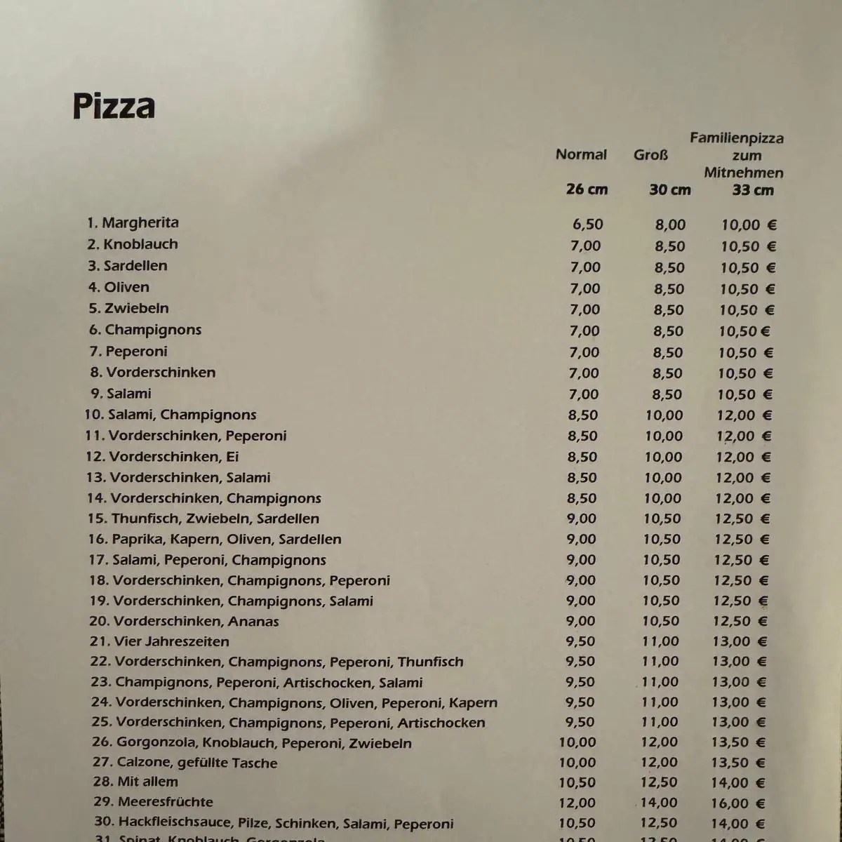 Speisekarte photo 3