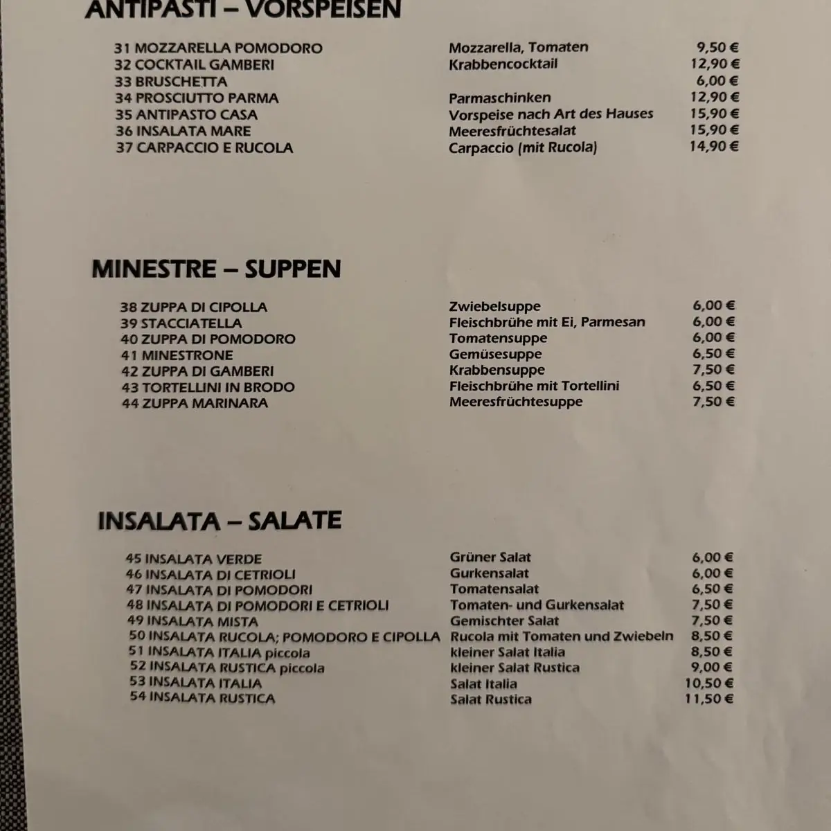Speisekarte photo 4