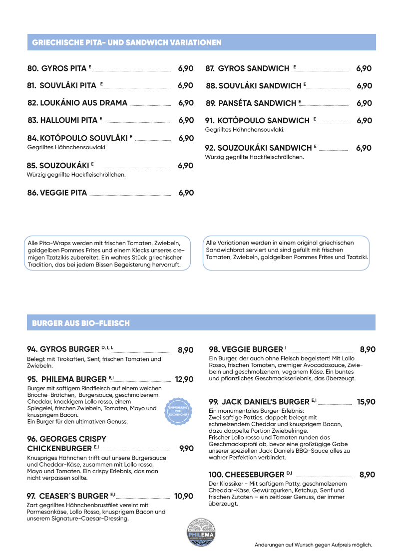 Speisekarte photo 5