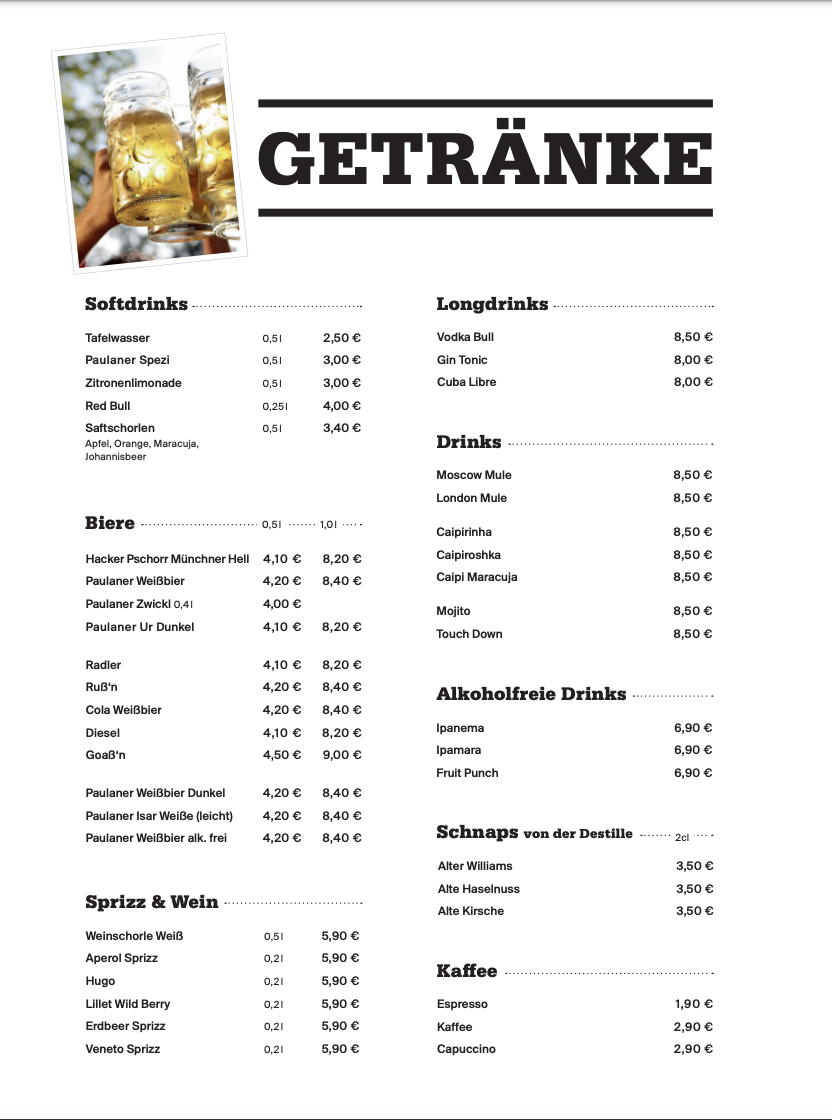 Speisekarte photo 4