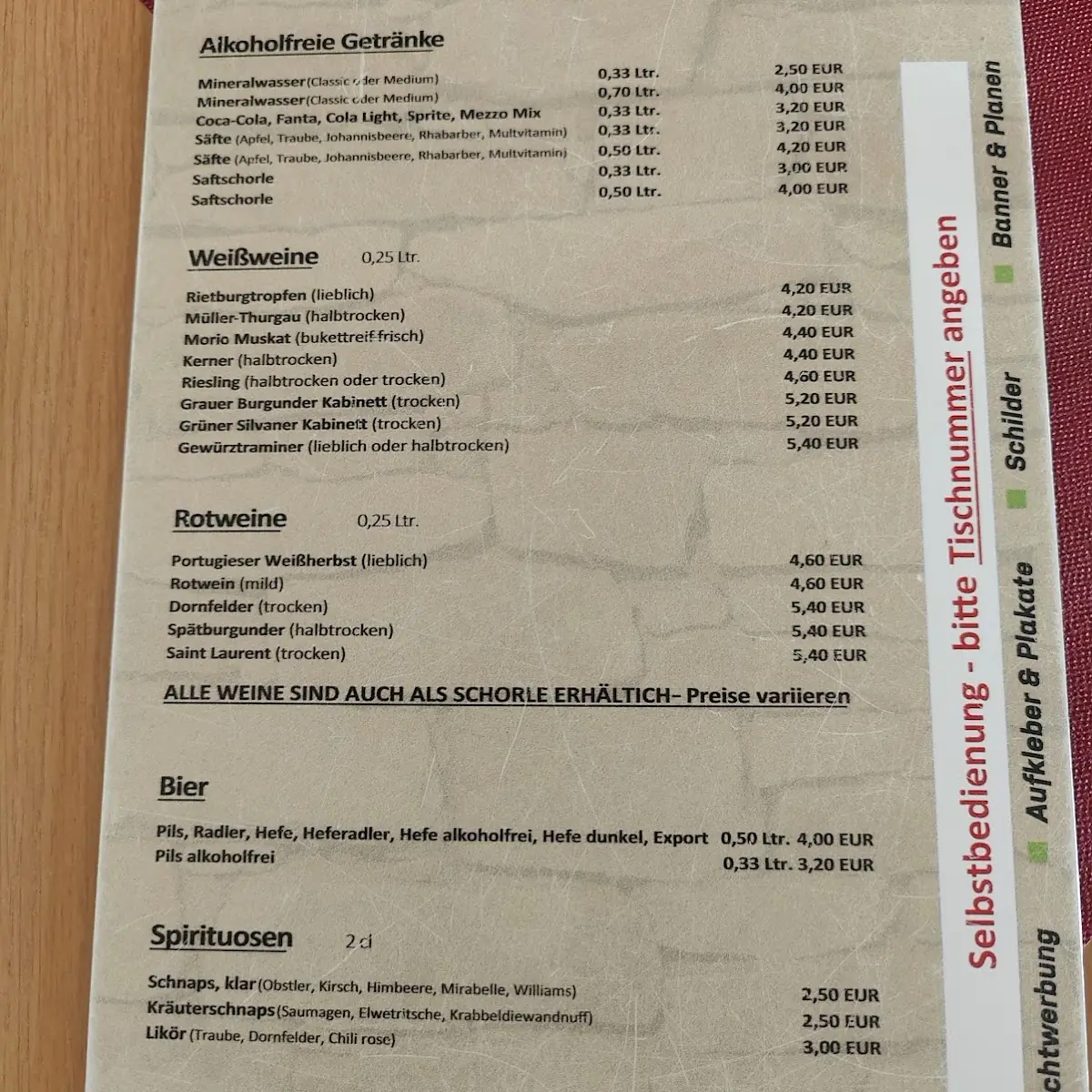 Speisekarte photo 10