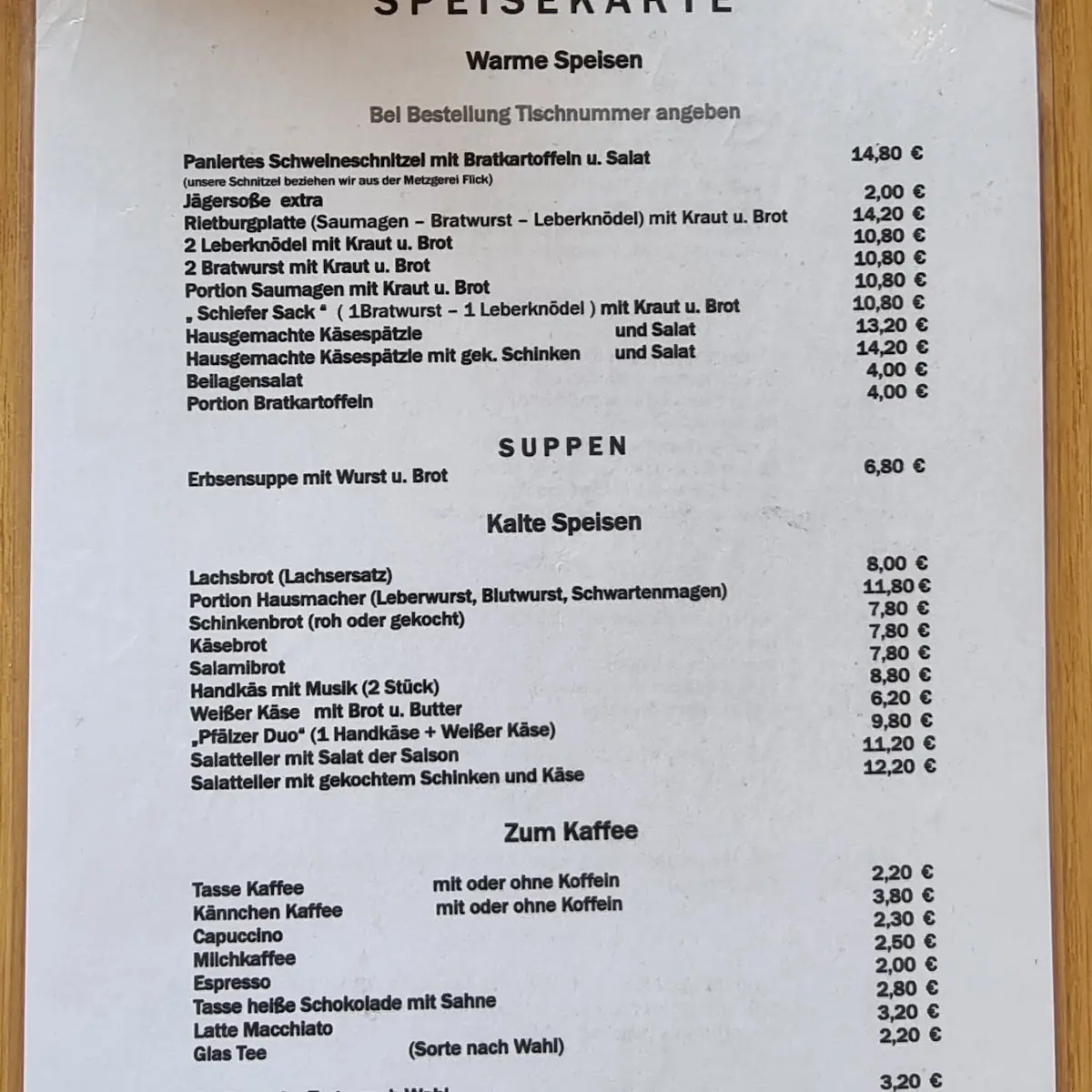 Speisekarte photo 8