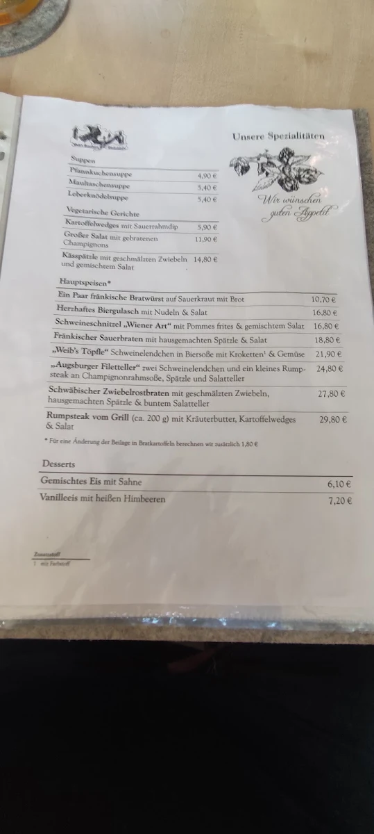 Speisekarte photo 3