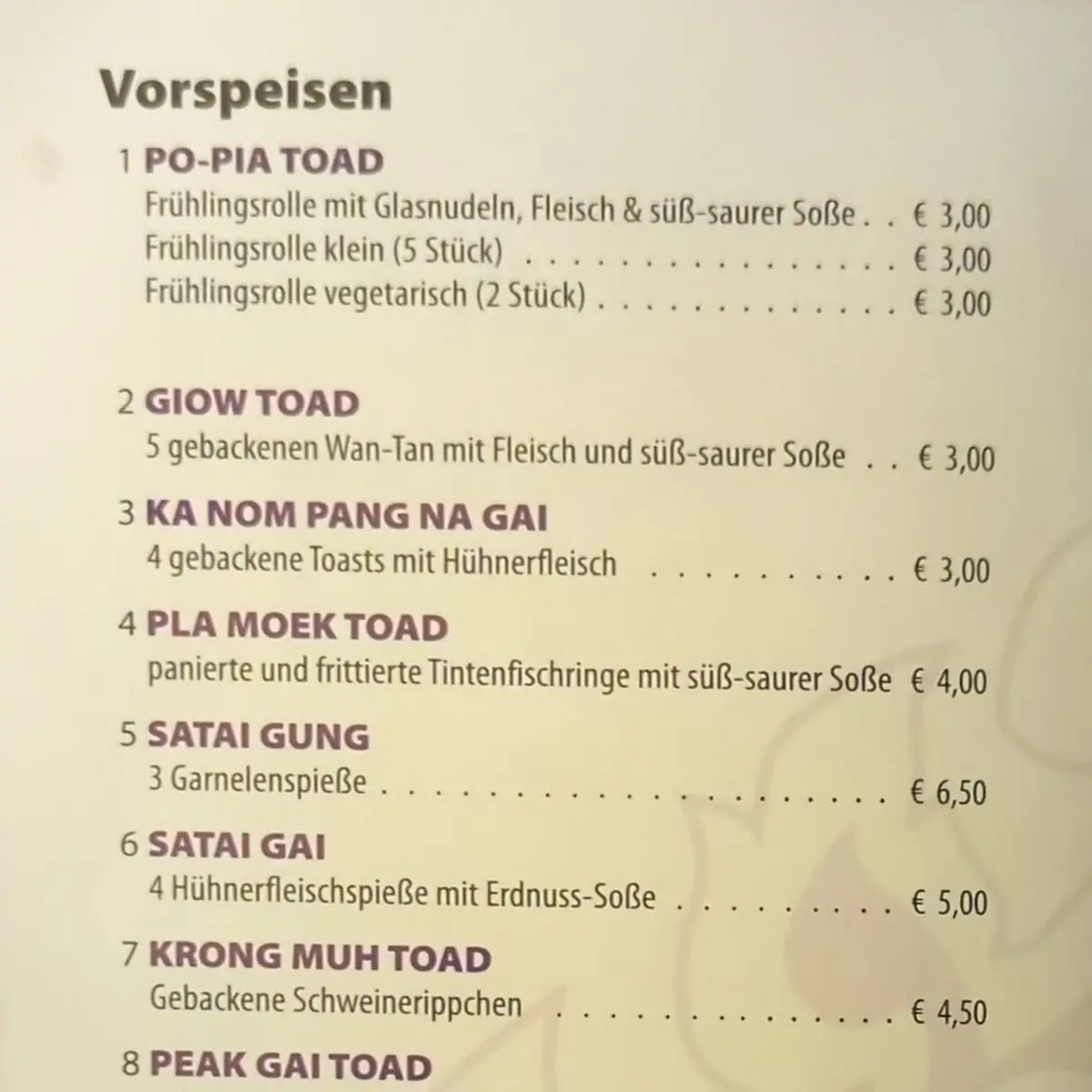 Speisekarte photo 4