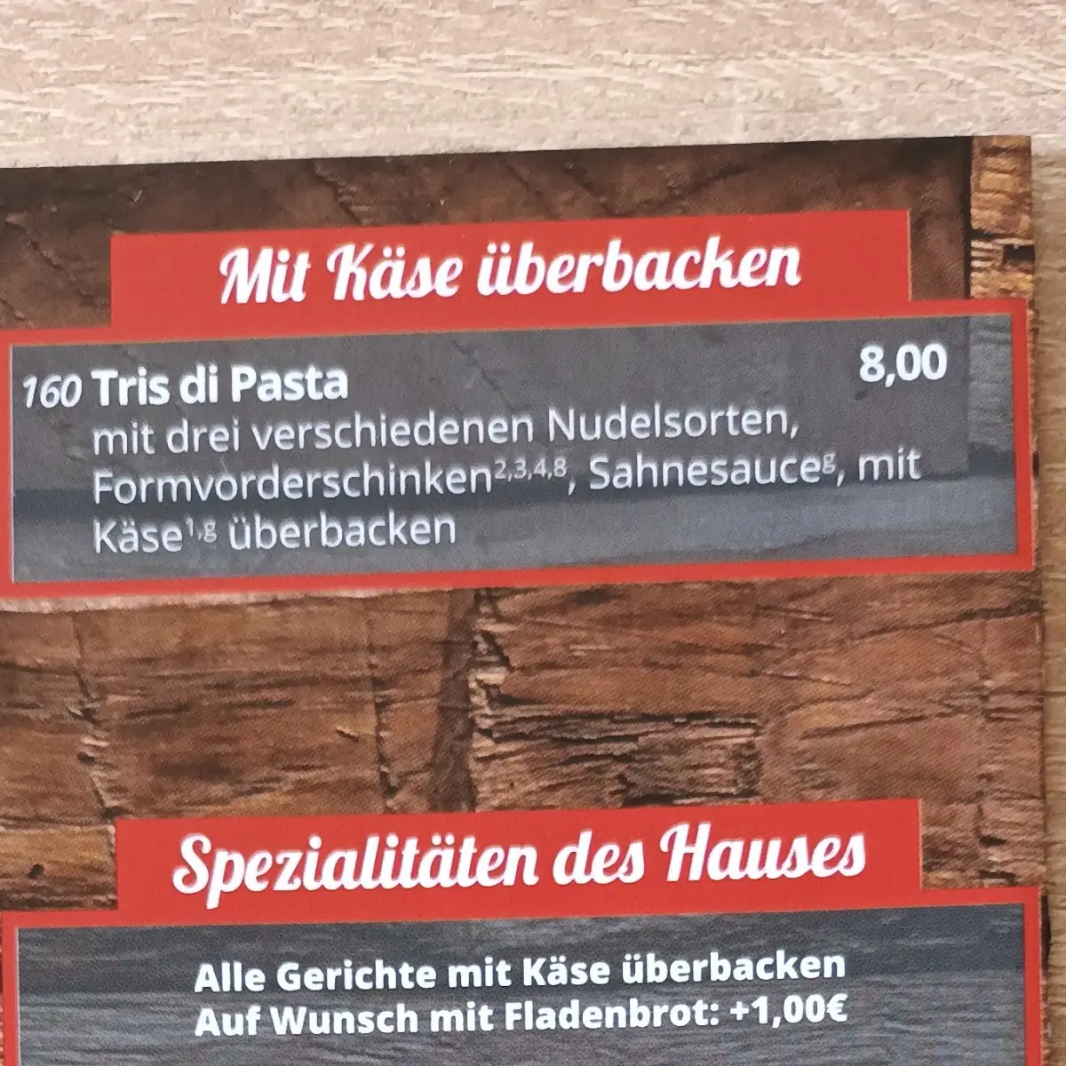 Speisekarte photo 4