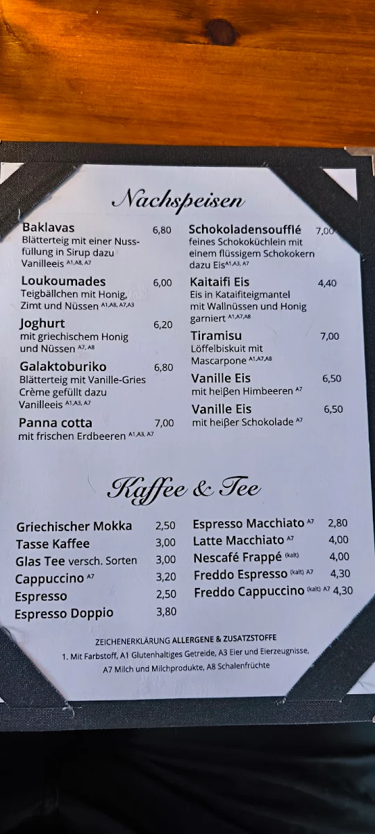 Speisekarte photo 2