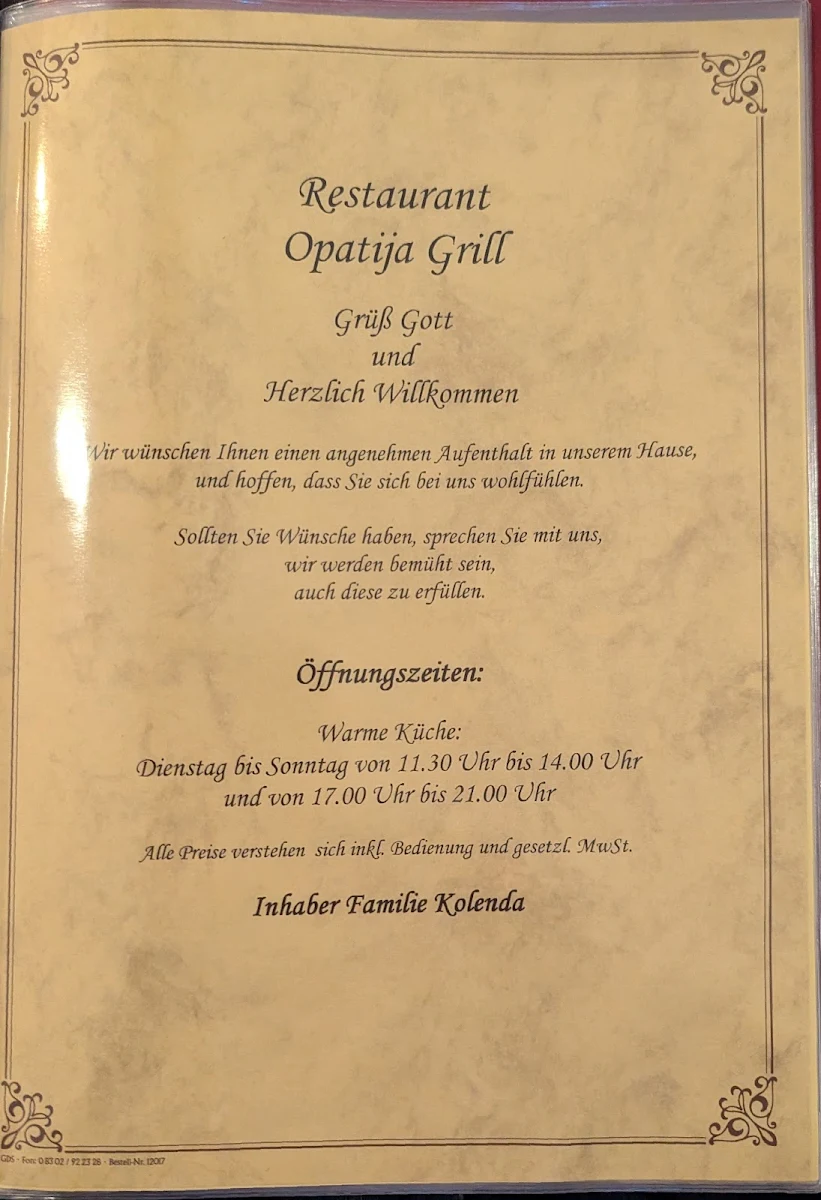 Speisekarte photo 4