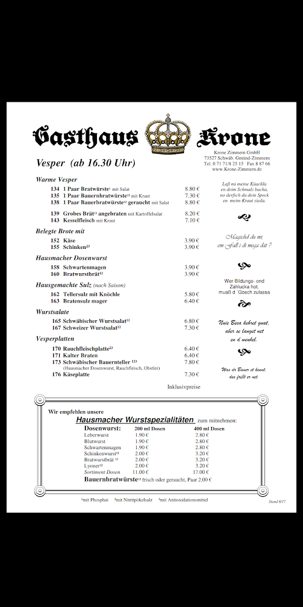 Speisekarte photo 4