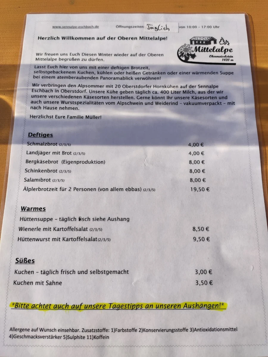 Speisekarte photo 6